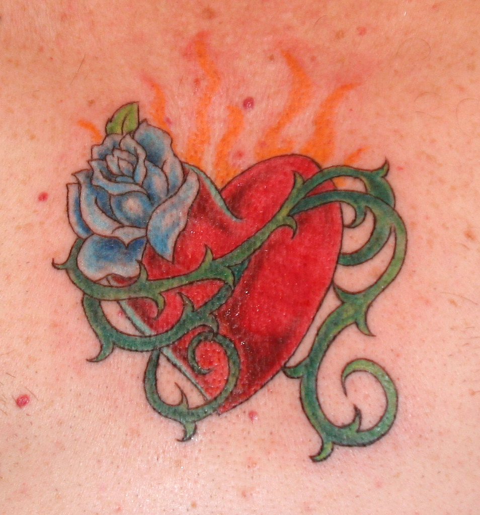 Sacred Heart" Tattoo 2 | A Close Up View Of My New Heart. T… | Flickr 1024_x_954_jpg