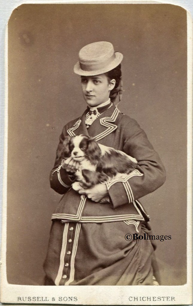 Alix A CDV of Alexandra, Princess of Wales, with a spaniel… Flickr