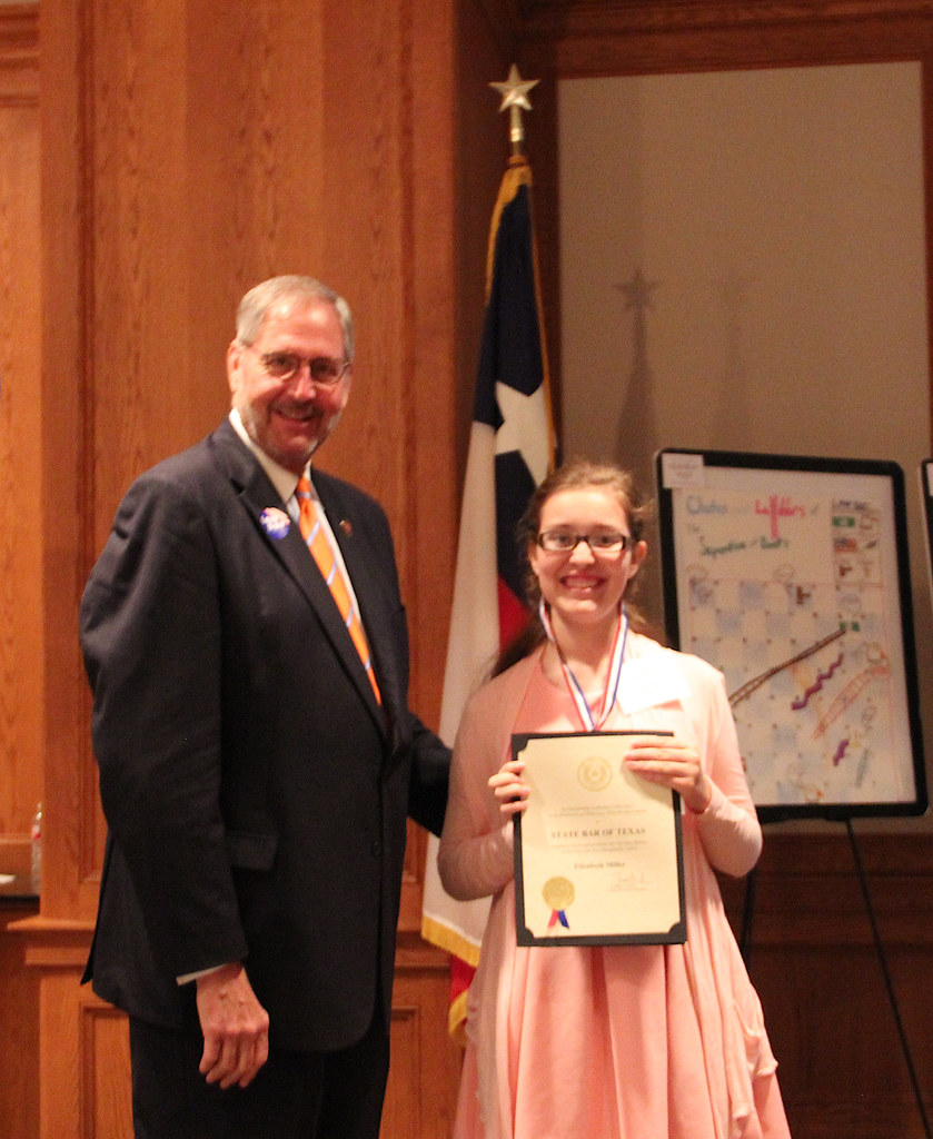 Law Day contest winners pose with State Bar President Tom … Flickr