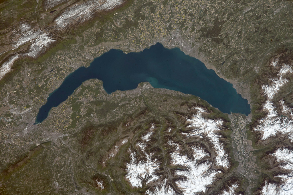 Lake Geneva Edited ISS055 image of Lake Geneva in (mostly)… Flickr