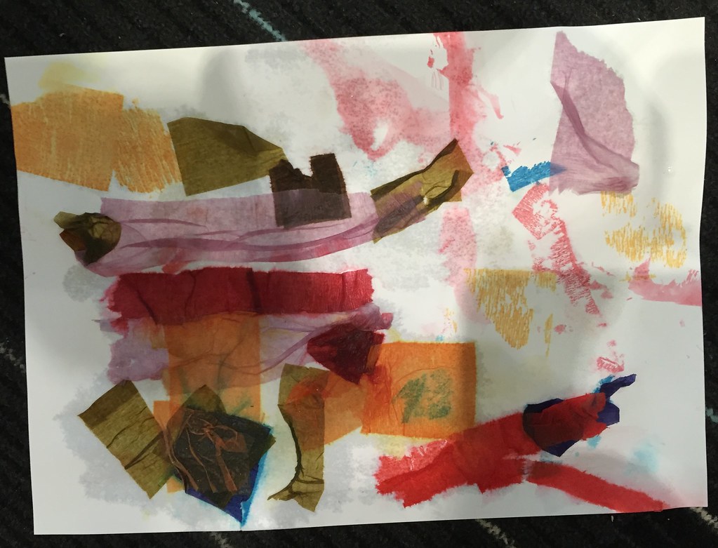 Crepe Paper Painting 090916 (22) At Storytime today we d… Flickr