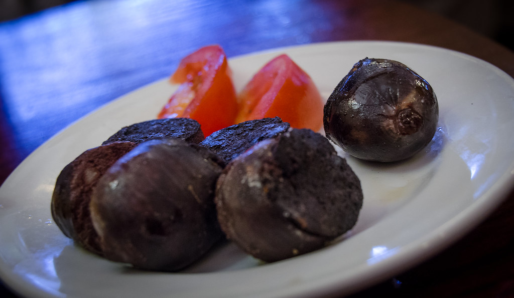 Tapas Black Pudding Tapas at El Vaso de Oro, near Barcelon… Flickr