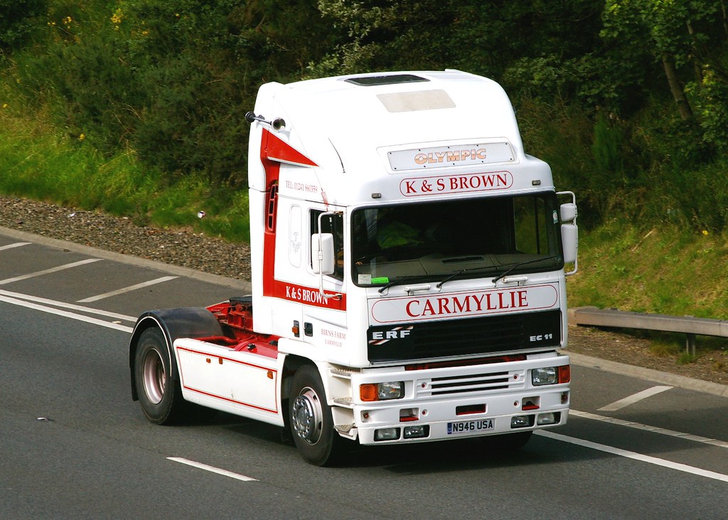 ERF EC11 K & S BROWN Birns Farm Carmyllie Angus N946 USA… Flickr