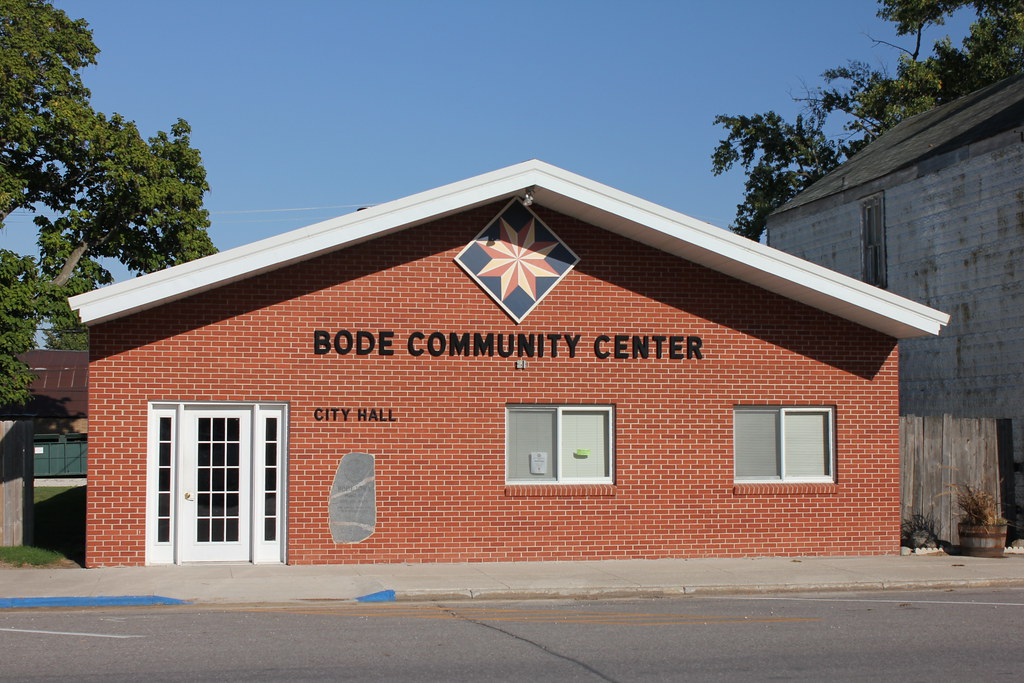 City Hall & Community Center Bode, IA Tom McLaughlin Flickr