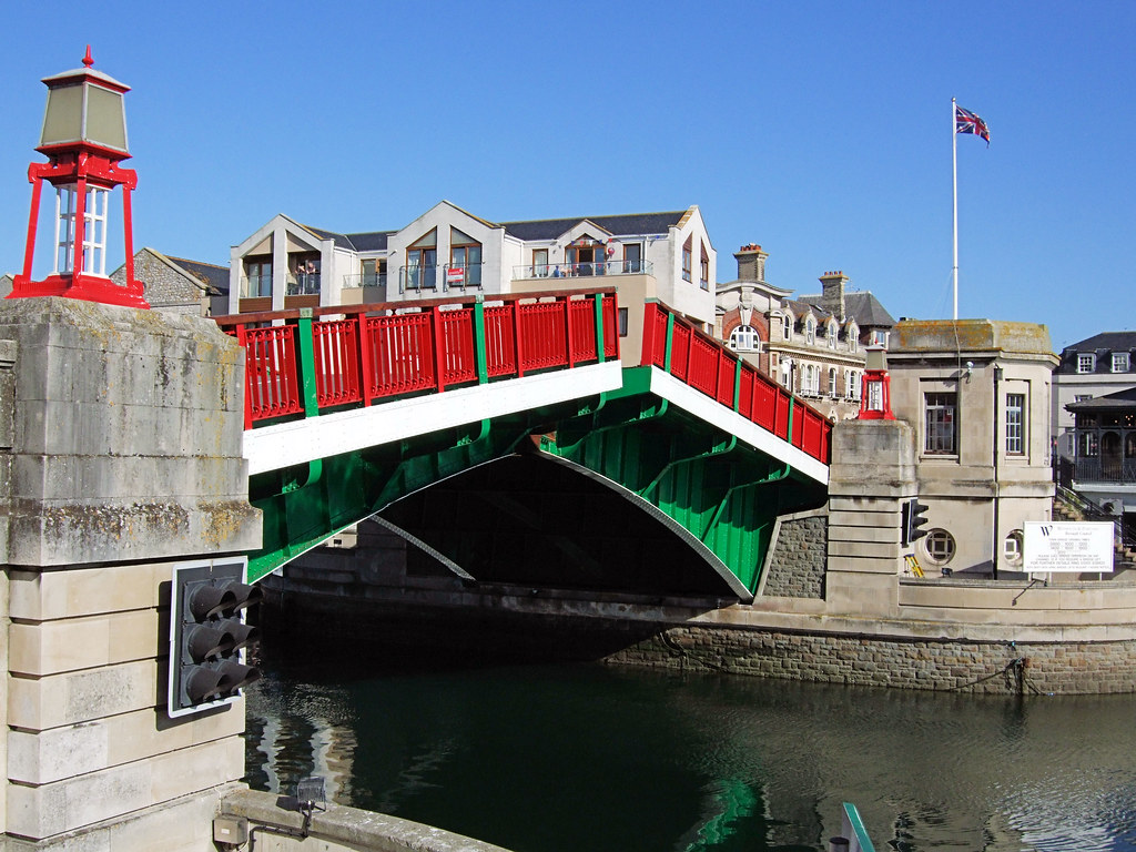 The Town Bridge Starts To Open, Weymouth Harbour Dorset.… Flickr