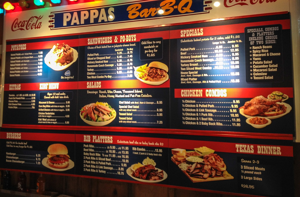 Pappas BBQ Crosstimbers menu Houston Foodie Flickr