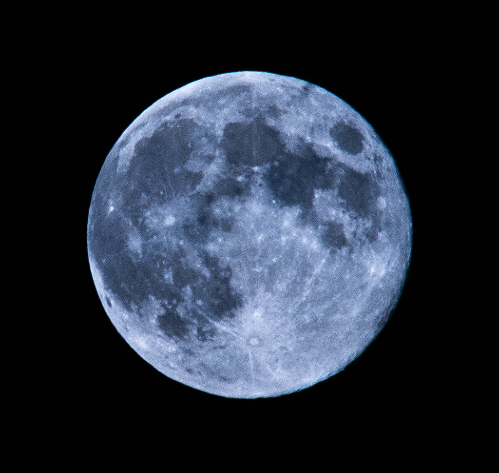Blue Moon Taken at White Island Pond, Plymouth, MA. MK Feeney Flickr
