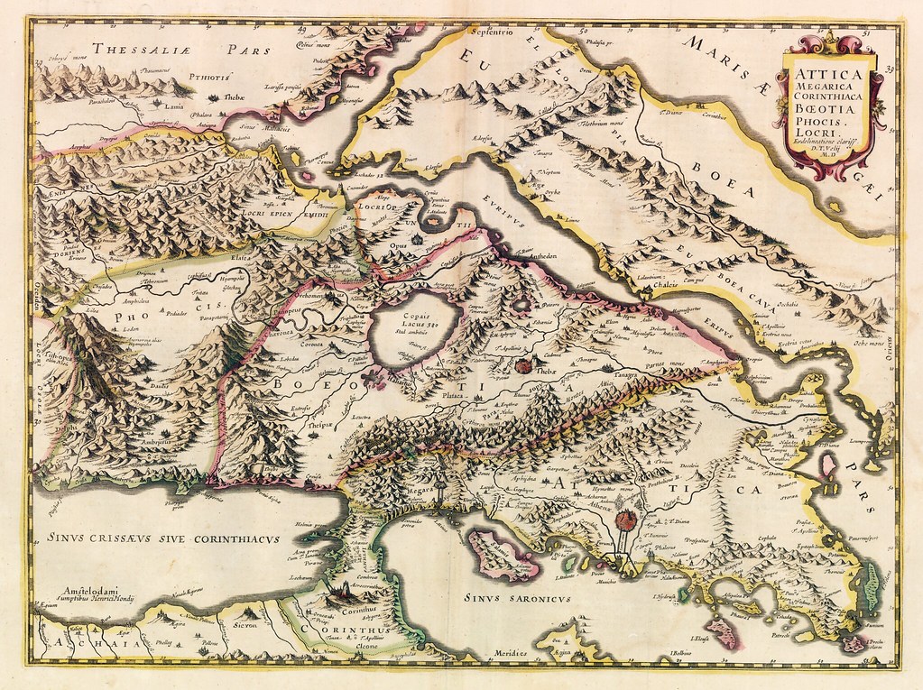 Map of Attica, 1639 (Hondius) Hires scan of map placed he… Flickr