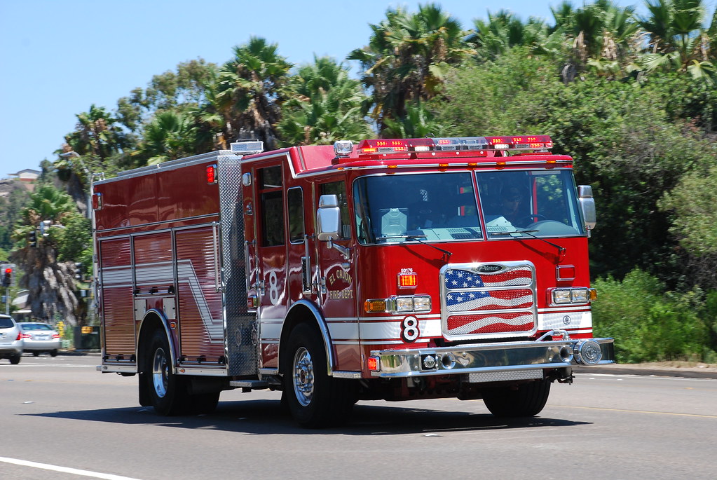 El Cajon Fire Dept. Pierce pumper on Jamacha Road respondi… Flickr