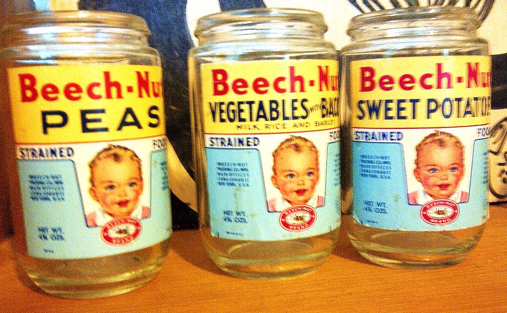 Set of 3 Vintage Gerber Baby Food Jars Sellwood Vintage Rental Flickr