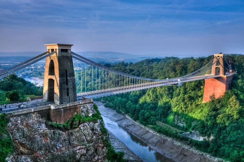 Clifton suspension bridge at dawn I took this photo at abo… Flickr