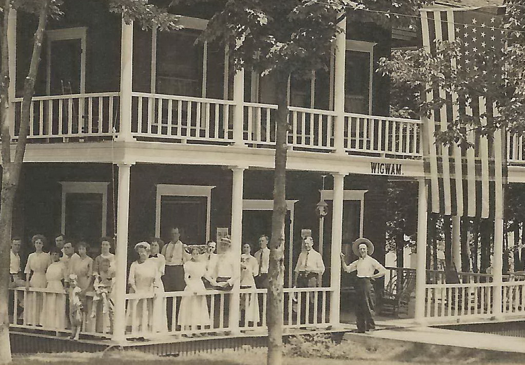 SW Watervliet MI RPPC Edgewater Glens Wigwam Resort Hotel … Flickr