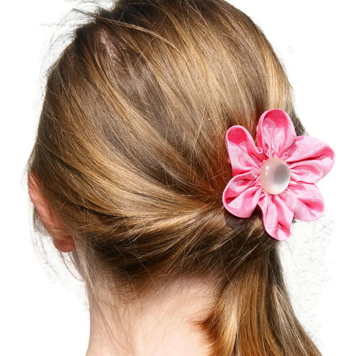 Upcycled Silk Hair Flower Clip Upcycled Silk Hair Flower C… Flickr