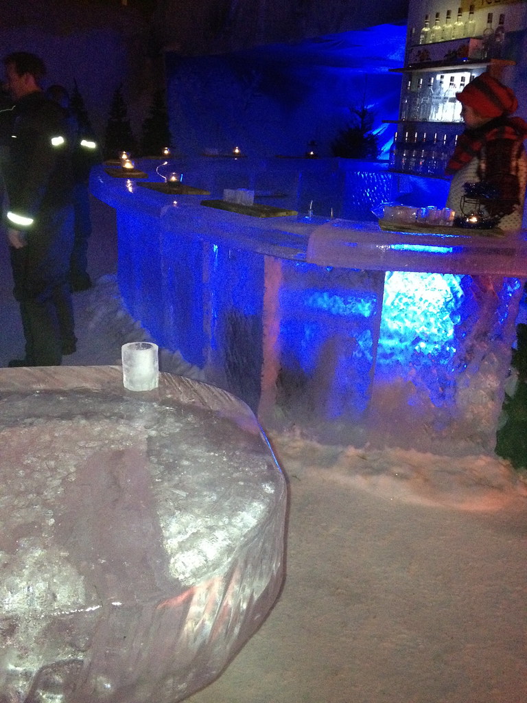 Ice Bar in the ice hotel in Winterland Helsinki David Flickr