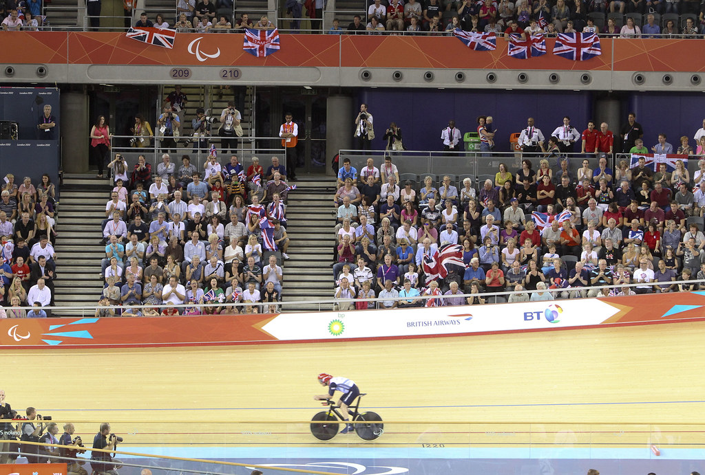 Paralympic cycling at the Velodrome GB Paralympian Mark Co… Flickr