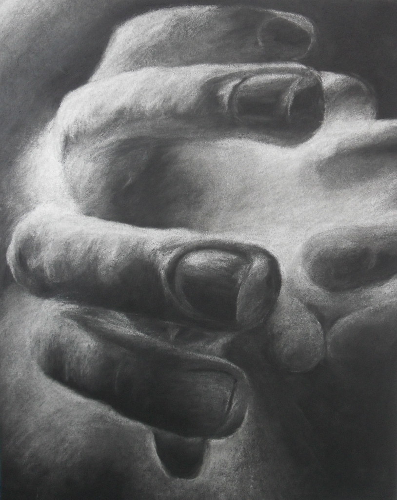 Hands Charcoal Reduction Charcoal 2010 Paige Berrier Flickr