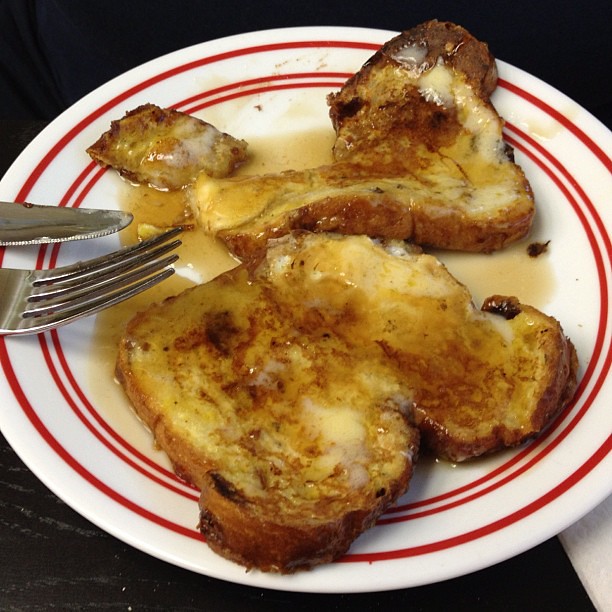 French toast made with Panera's cinnamon raisin bread. It … Flickr