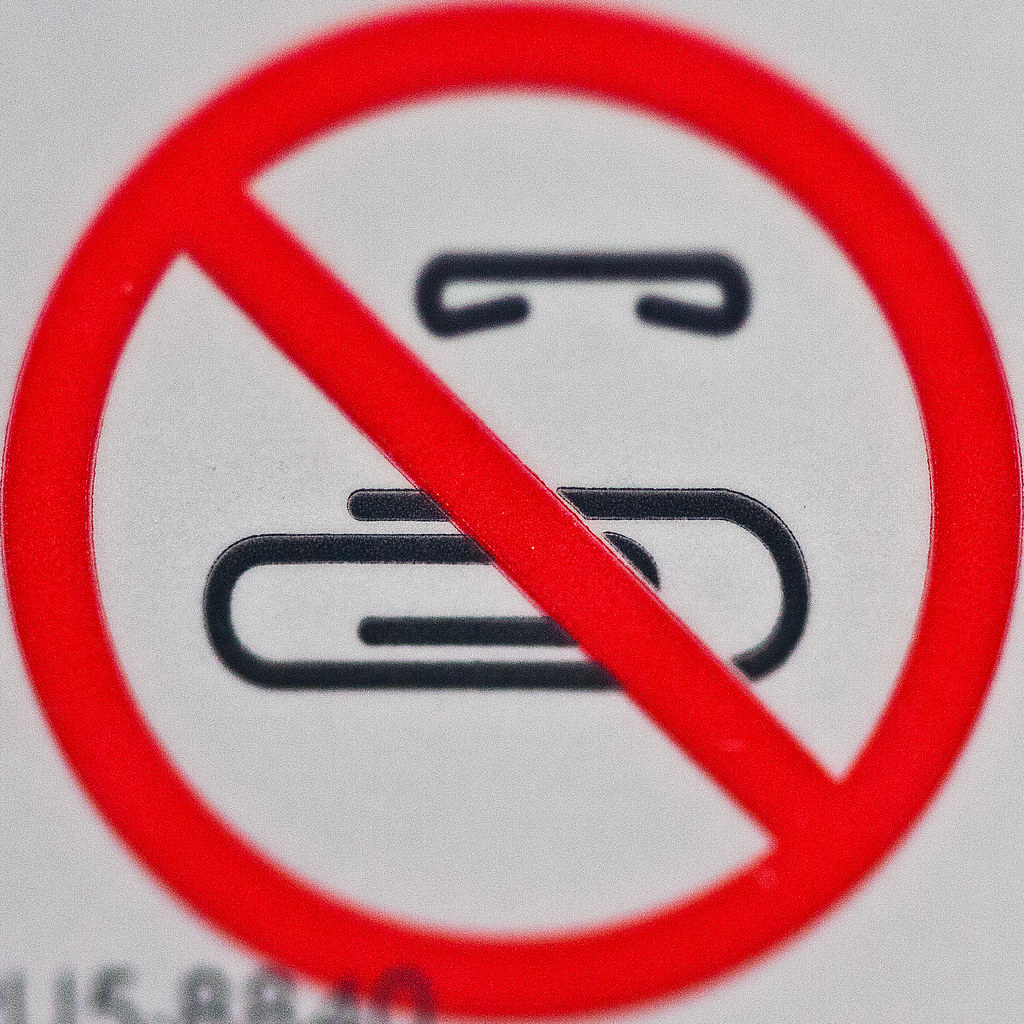 0524 No Paperclips Staples Mark Flickr