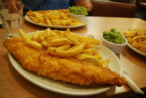 2012/08/18Fish and Chips 【倫敦2012/08/18】 在倫敦待了十天，我終於吃到