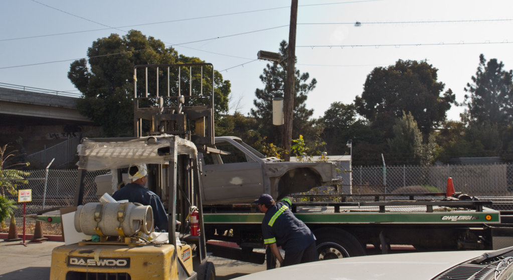 Campbell towing to the rescue Loading the freshly media bl… Flickr