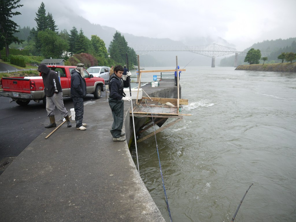 Brigham boy fishing at Cascade Locks CRITFC Flickr