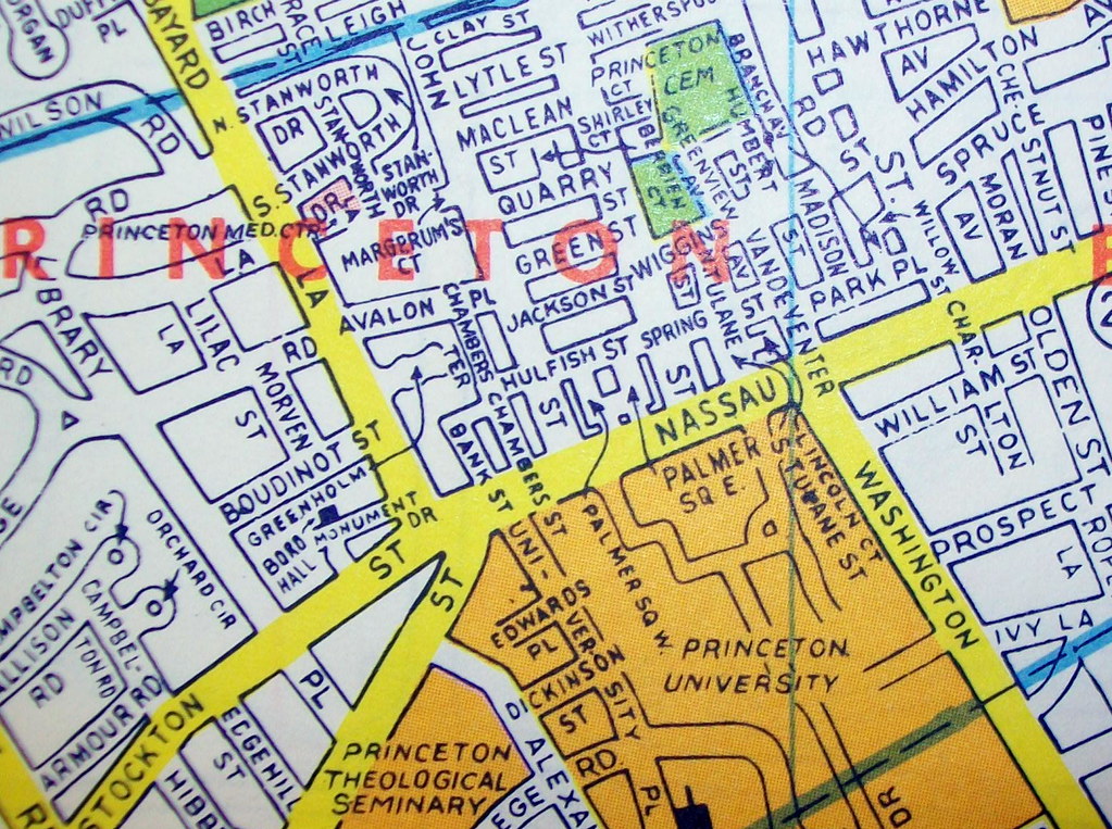 Princeton NJ 1981 Map by Hagstrom Maps. davecito Flickr