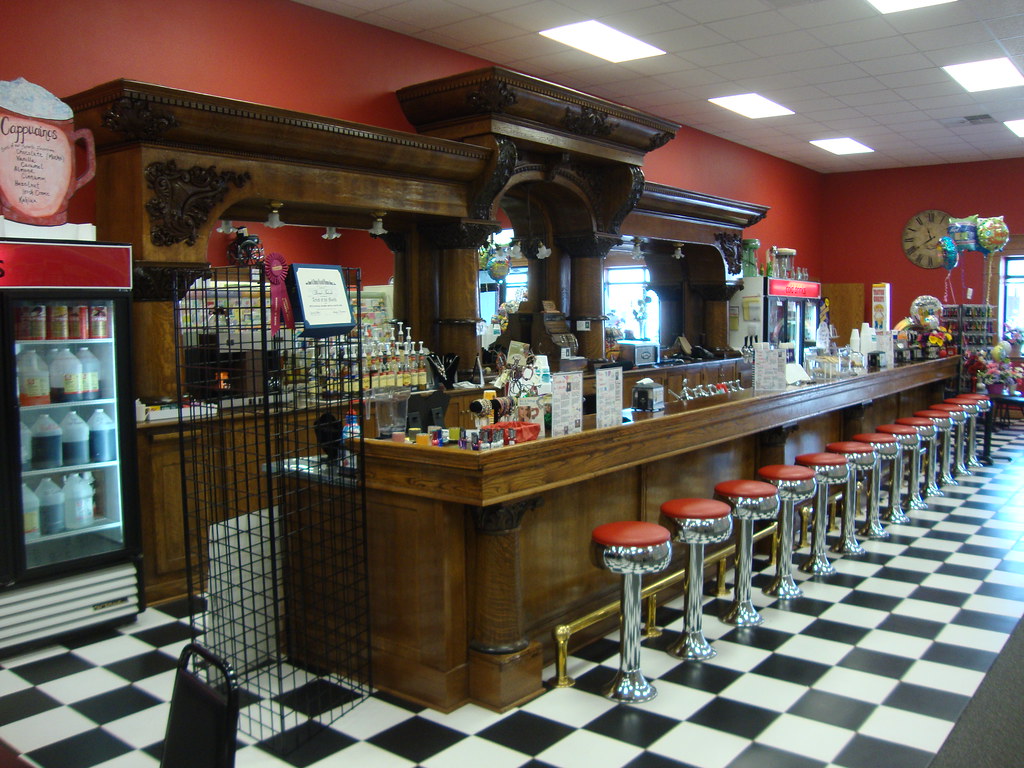 QValue Soda Fountain Bar (Quinter, Kansas) This amazing s… Flickr