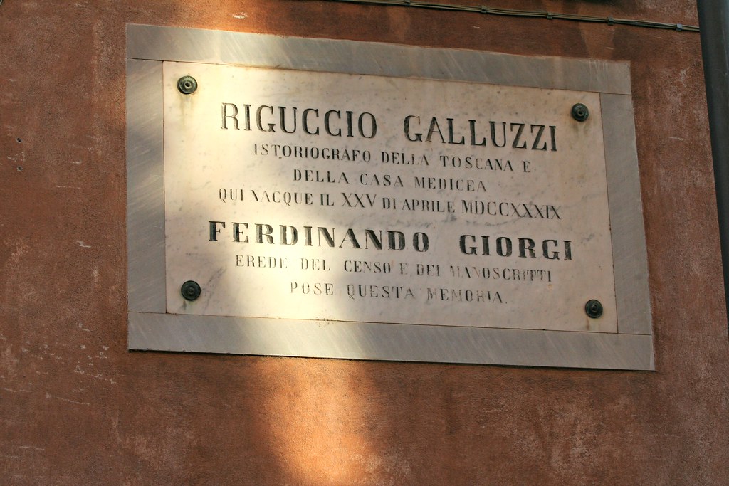 Targa commemorativa a Riguccio Galluzzi Volterra (Pi) Matteo