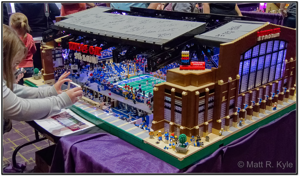 A Lego Model of Lucas Oil Stadium From Brickworld Fort Way… Flickr