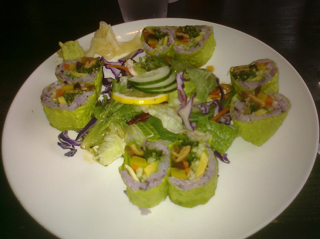 Bonsai Sushi Rolls (vegan) at the Wild Wasabe Japanese Res… Flickr