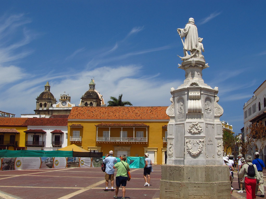 Cartagena, Colombia Christopher Columbus statue in Plaza d… Flickr