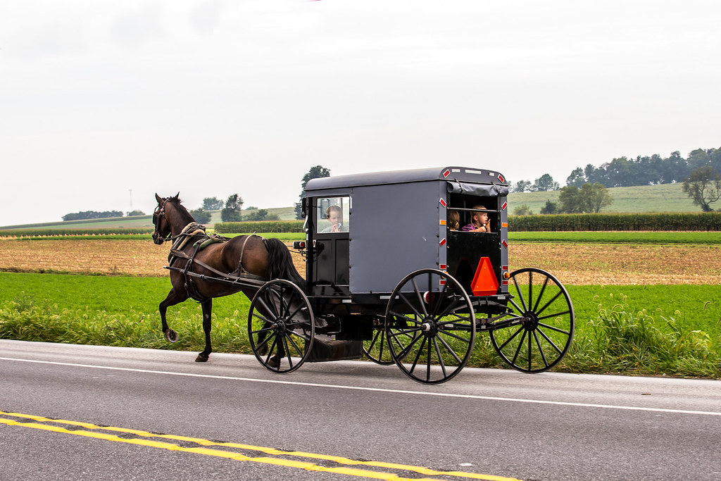 Aumish SUV Amish family transportation. The highways in In… Flickr