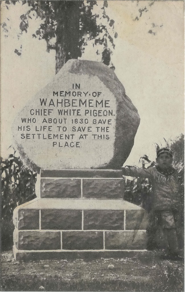 SW White Pigeon MI 1909 Potawatomi INDIAN CHIEF Wahbememe … Flickr