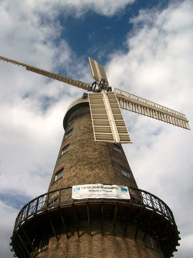 Moulton Windmill, Lincs Englands tallest windmill, now res… Flickr