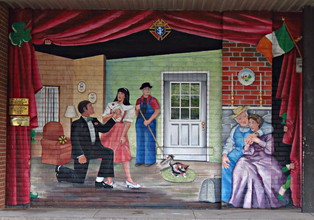 The Irish Play, Heritage Mural, Pembroke, ON The mural dep… Flickr