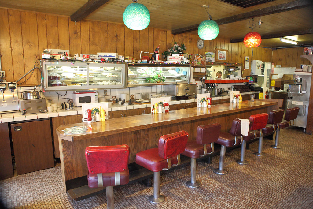 Bar at Wheel Inn Seating at the Wheel Inn Restaurant. Steven Miller Flickr