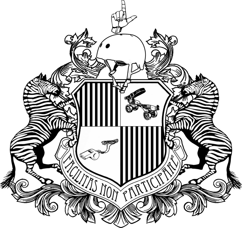 Zebra Coat of Arms Roller Derby (Logo) Flyer Bomber Flickr