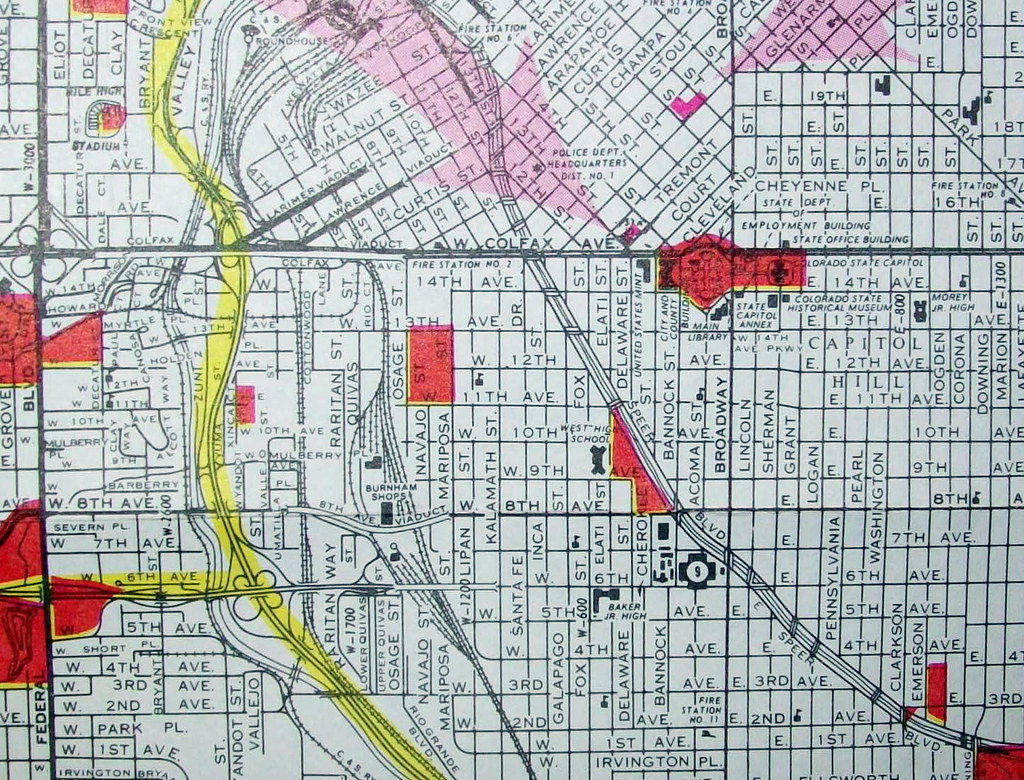 Denver CO 1975 Map by Hotchkiss Maps, published for a Denv… Flickr