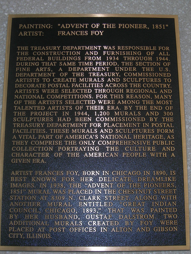 Chicago Post Office Mural Marker Cardiss Collins post offi… Flickr