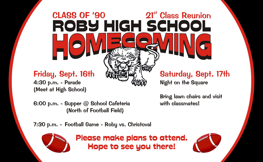 Roby High School Invitation for Roby High Schoo… Flickr