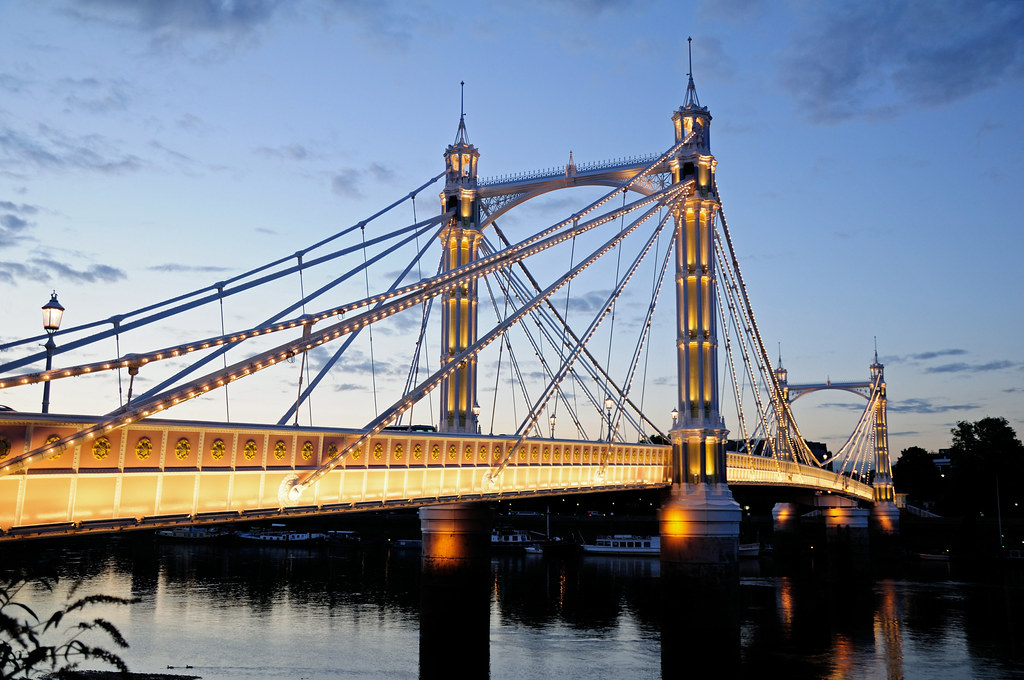 Albert Bridge from Battersea Park Nick Flickr