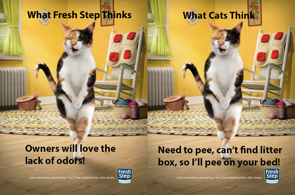 Fresh Step Ad = Pee in the Bed! While Fresh Step thought o… Flickr