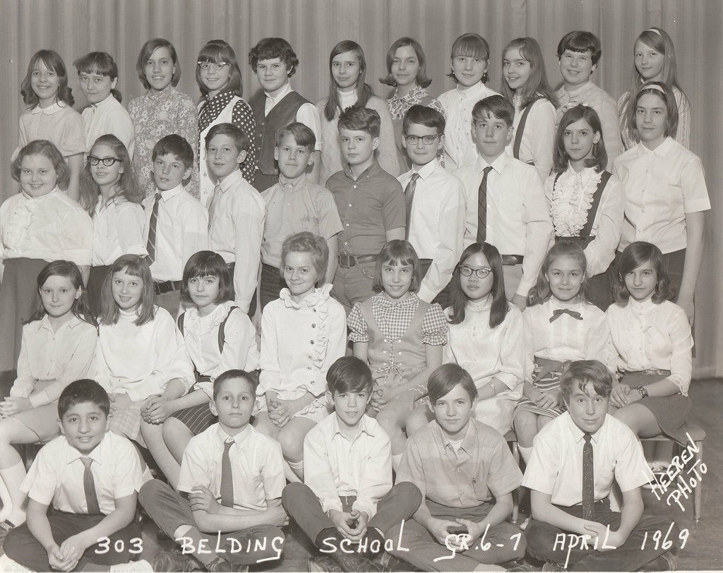 Belding School 1969 My oldest sister's class photo at Beld… Flickr