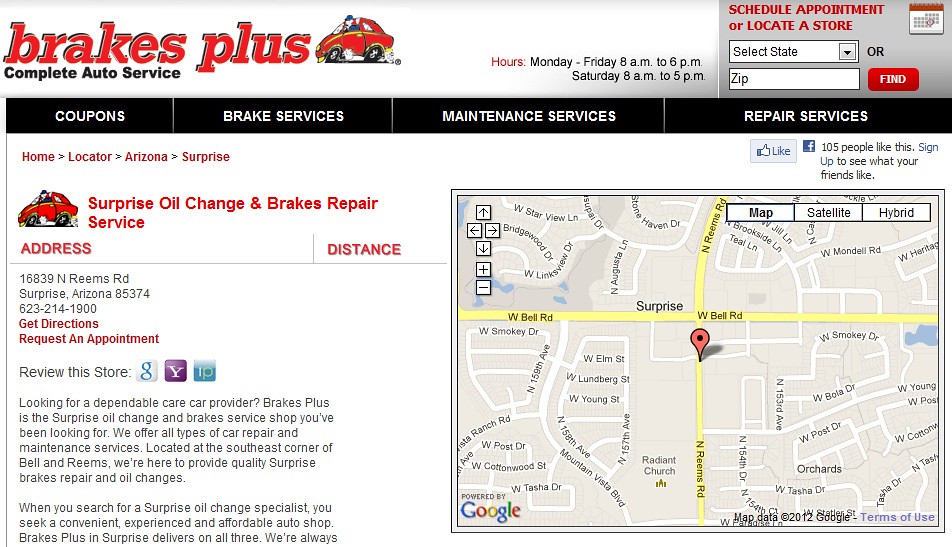 Auto Service Surprise AZ Brakes Plus Surprise BrakesPlus85374