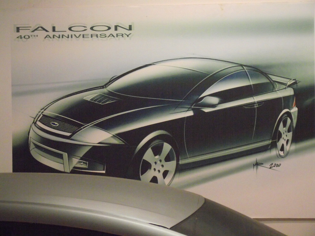 2000 Ford AU Falcon 40th Anniversary Concept Artist Drawn … Flickr