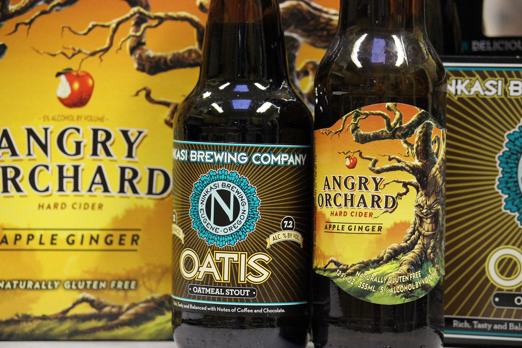 22/365 Labels of hard cider, and Oregon stout. Cynthia Cheney Flickr