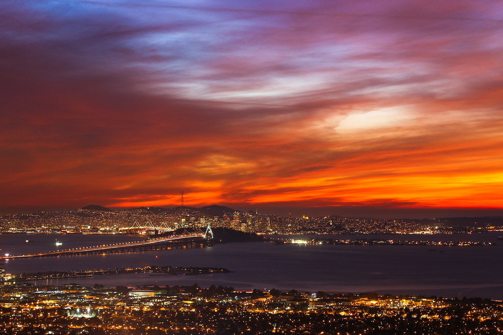 San Francisco Sunset February 1 sunset from the Berkeley H… Flickr