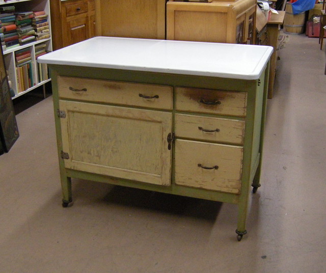 Antique Enamel Top Cupboard SOLD 40" wide, 25" deep and 33… Flickr