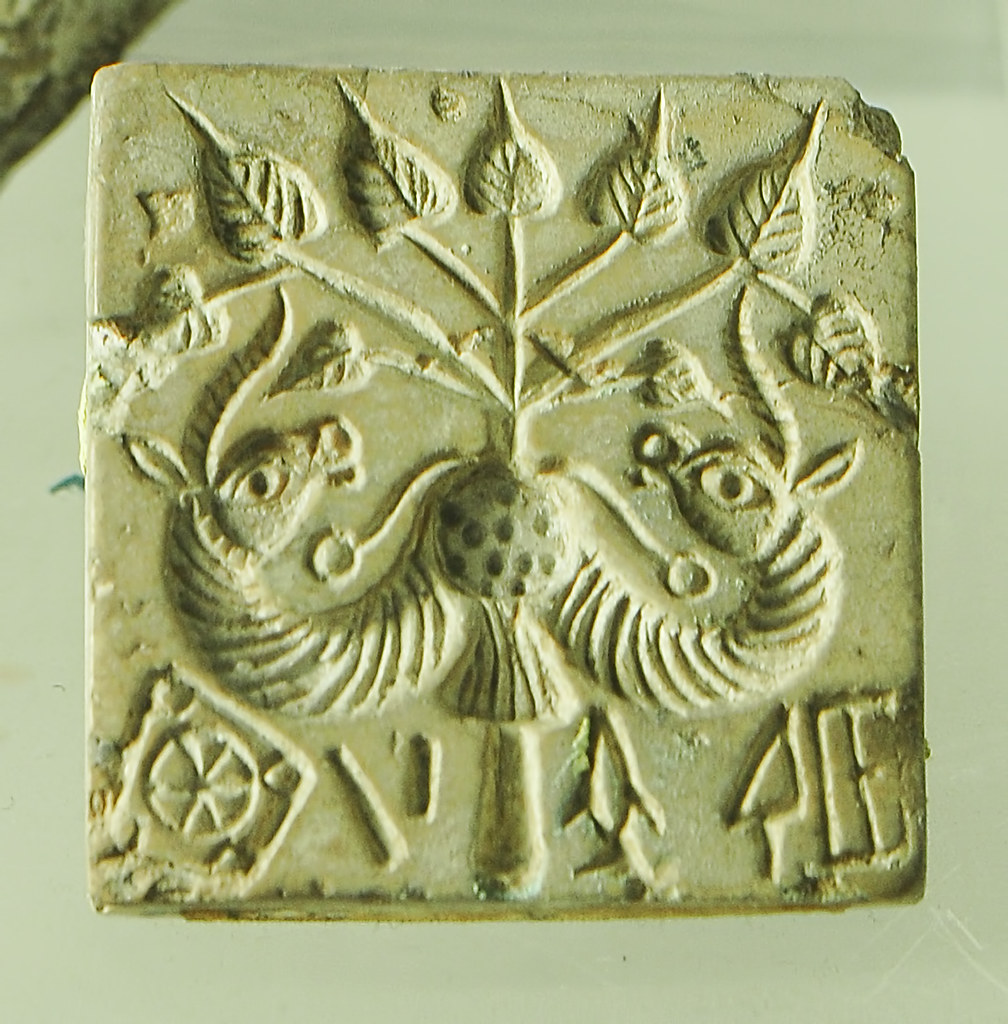 Seal with Unicorn and Inscription (c. 2000 BCE); Indus Valley