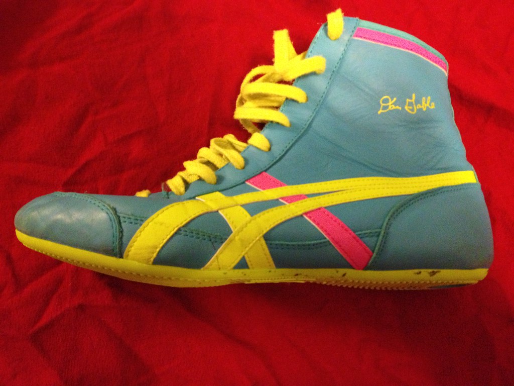 Teal asics tigers wrestling shoes size 9 Good condition si… Flickr